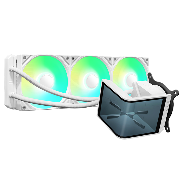 TRYX PANORAMA SE ARGB 360mm AiO Liquid CPU Cooler in White